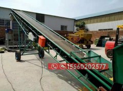 寧夏裝車皮帶機、8米長移動升降皮帶輸送機報價/圖片